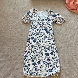 Lucky Brand Blue and White Floral Dress